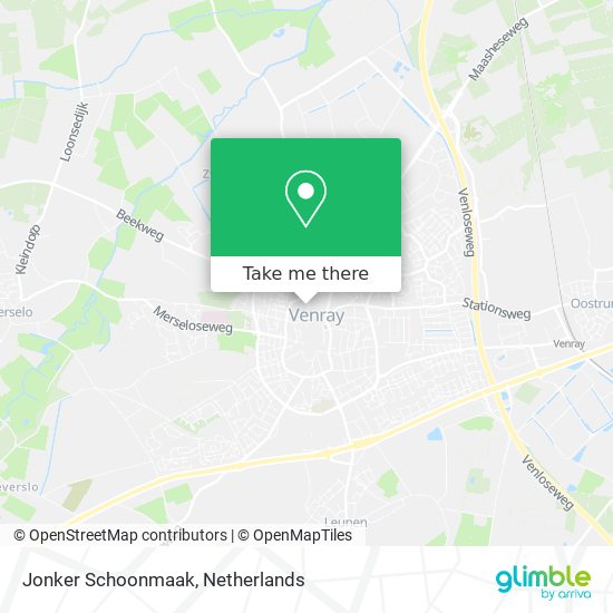 Jonker Schoonmaak map