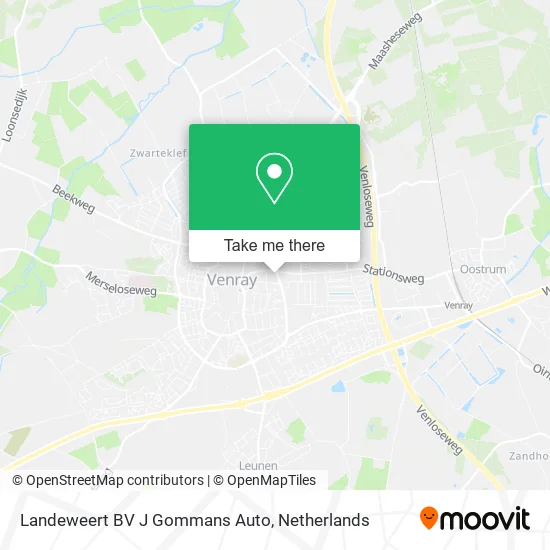 Landeweert BV J Gommans Auto map