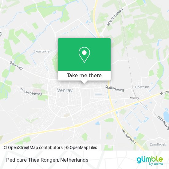 Pedicure Thea Rongen map