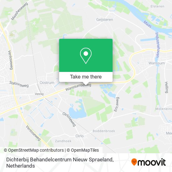 Dichterbij Behandelcentrum Nieuw Spraeland map