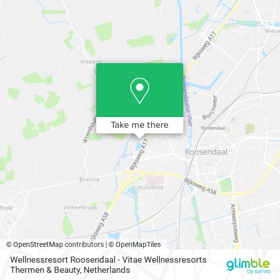 Wellnessresort Roosendaal - Vitae Wellnessresorts Thermen & Beauty Karte