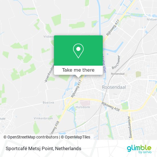 Sportcafé Metsj Point map