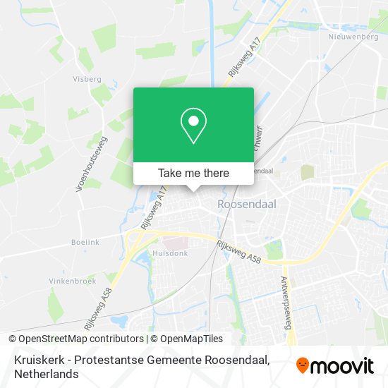 Kruiskerk - Protestantse Gemeente Roosendaal map