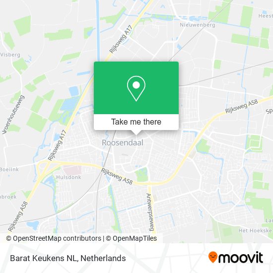 Barat Keukens NL map