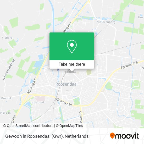 Gewoon in Roosendaal (Gwr) map