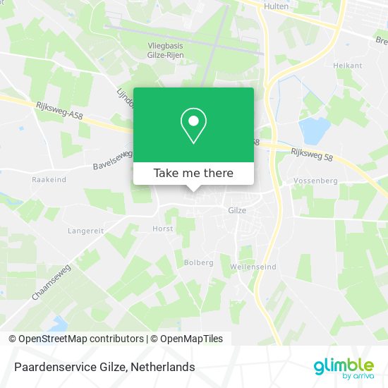 Paardenservice Gilze Karte