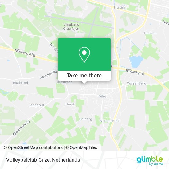 Volleybalclub Gilze map