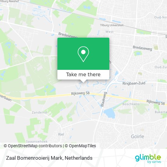 Zaal Bomenrooierij Mark map