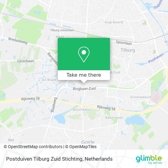 Postduiven Tilburg Zuid Stichting map