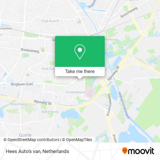 Hees Auto's van map