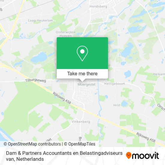 Dam & Partners Accountants en Belastingadviseurs van map