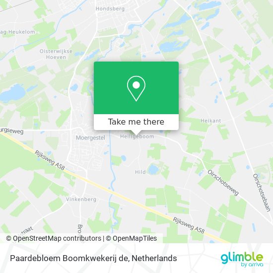 Paardebloem Boomkwekerij de map