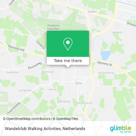 Wandelclub Walking Activities map