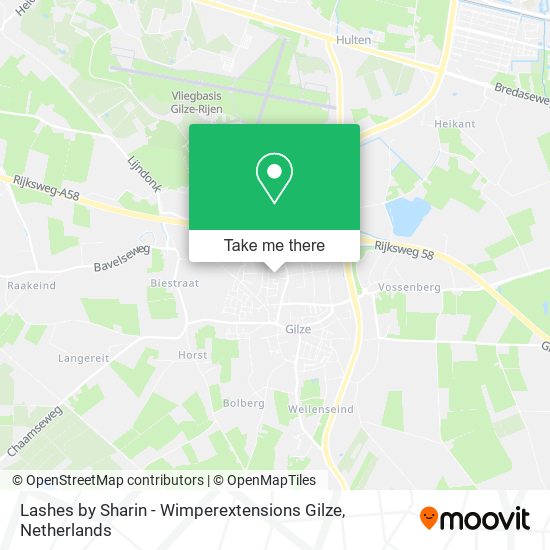 Lashes by Sharin - Wimperextensions Gilze map