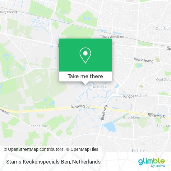 Stams Keukenspecials Ben map