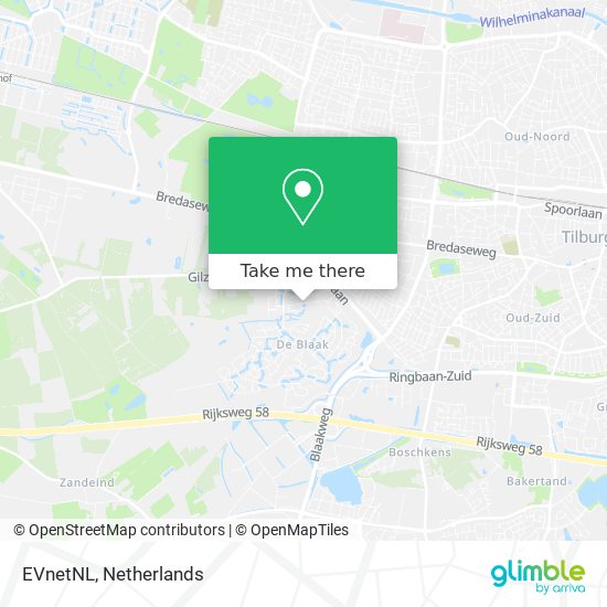 EVnetNL map