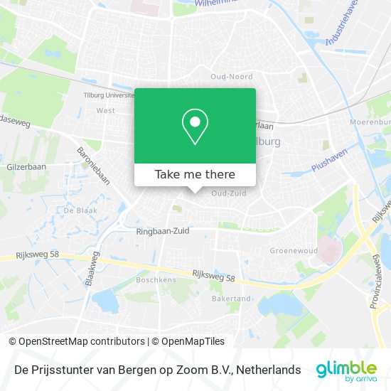 De Prijsstunter van Bergen op Zoom B.V. Karte