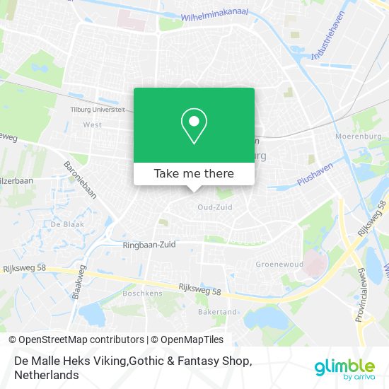 De Malle Heks Viking,Gothic & Fantasy Shop Karte