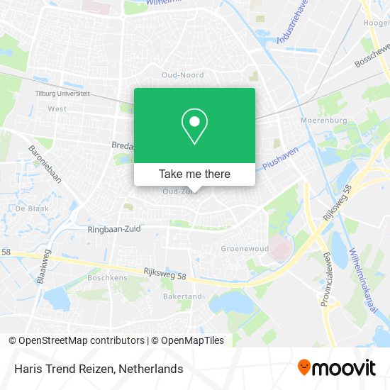 Haris Trend Reizen map