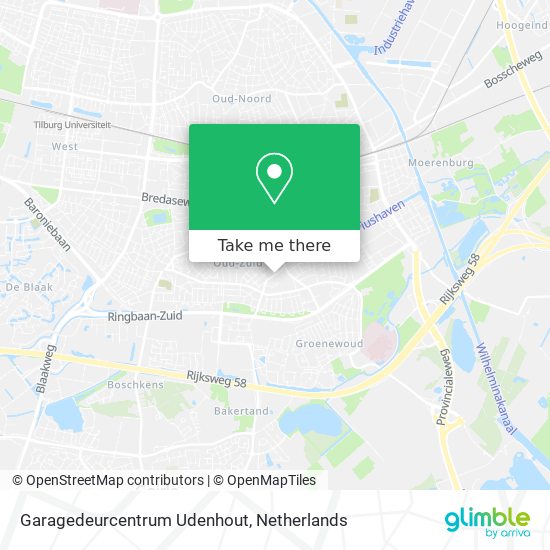 Garagedeurcentrum Udenhout Karte