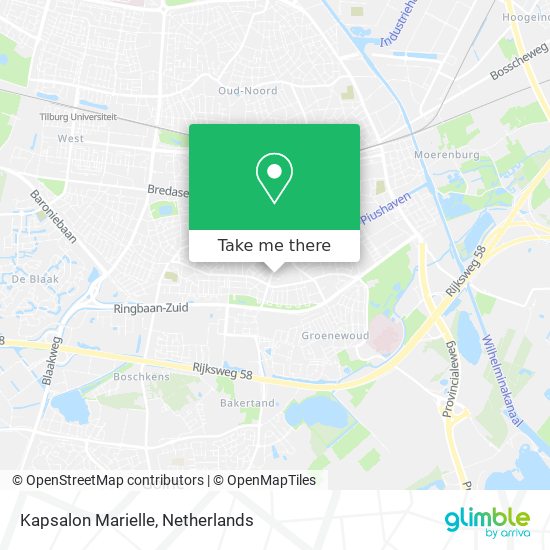 Kapsalon Marielle map