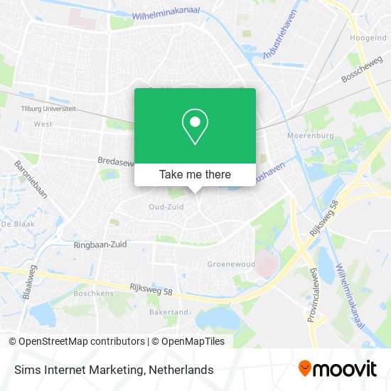 Sims Internet Marketing Karte