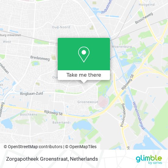 Zorgapotheek Groenstraat map