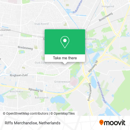 Riffs Merchandise map