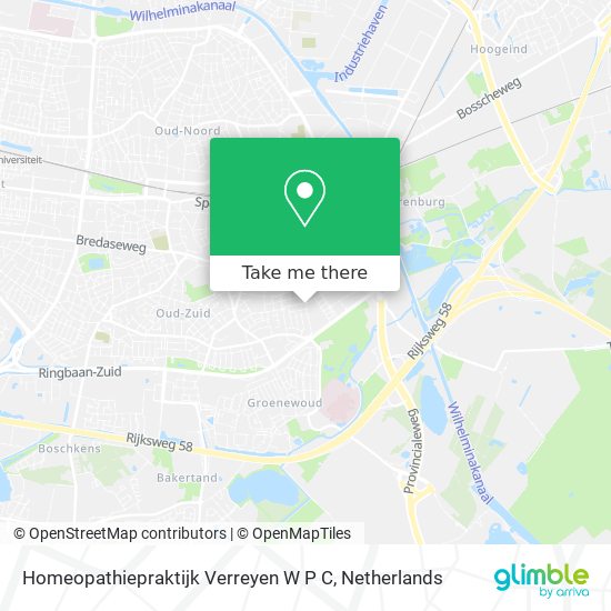 Homeopathiepraktijk Verreyen W P C map