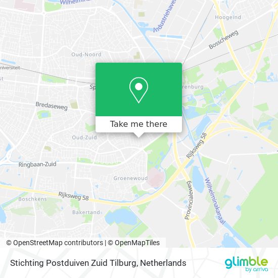 Stichting Postduiven Zuid Tilburg map