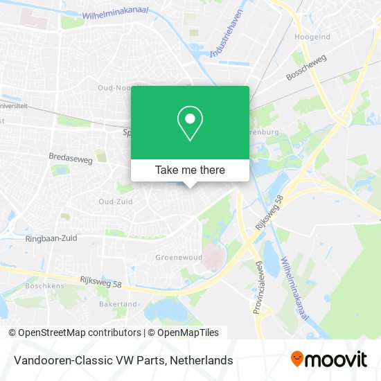 Vandooren-Classic VW Parts map