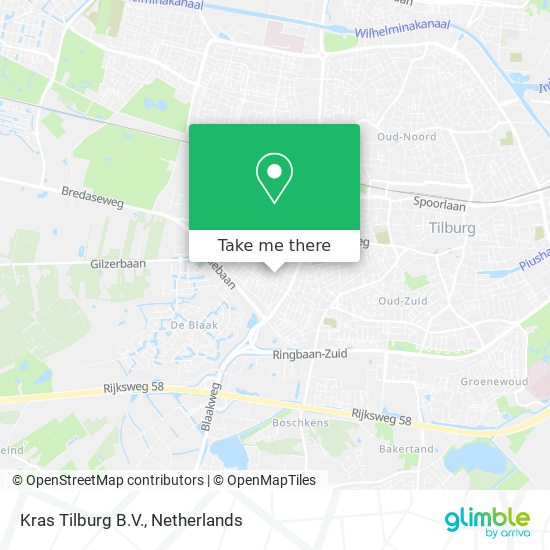 Kras Tilburg B.V. Karte