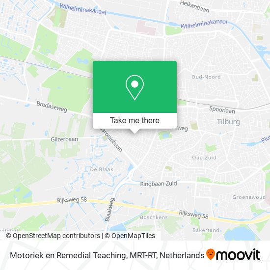 Motoriek en Remedial Teaching, MRT-RT map