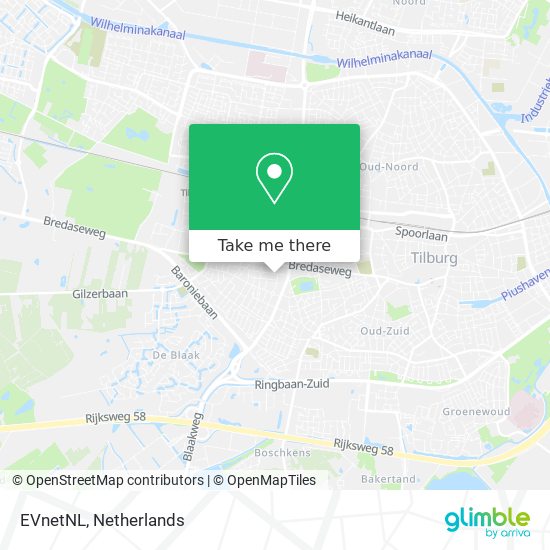 EVnetNL map