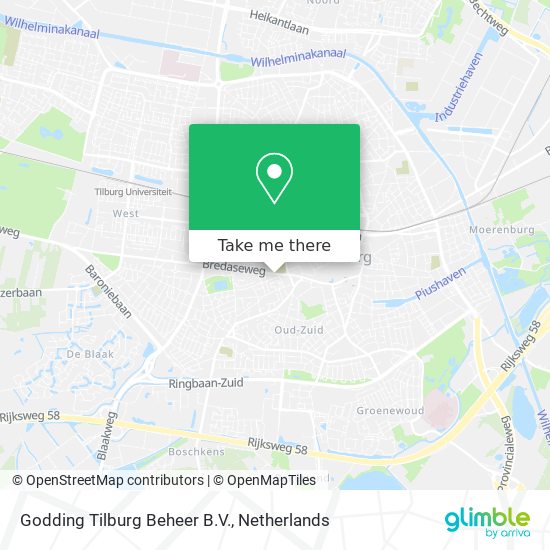 Godding Tilburg Beheer B.V. Karte