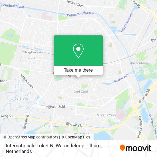 Internationale Loket.Nl Warandeloop Tilburg Karte