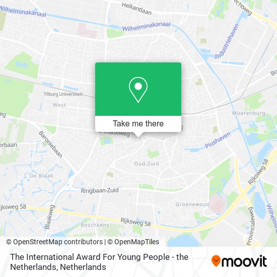 The International Award For Young People - the Netherlands map