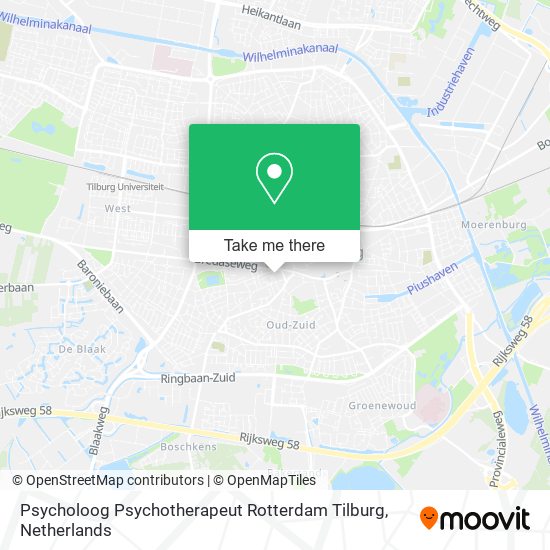 Psycholoog Psychotherapeut Rotterdam Tilburg Karte