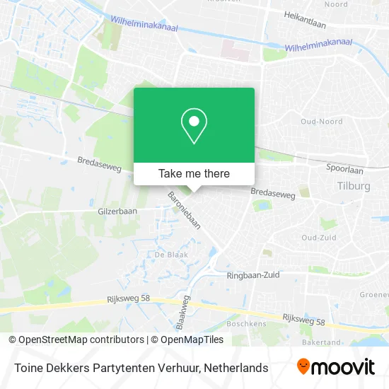 Toine Dekkers Partytenten Verhuur map