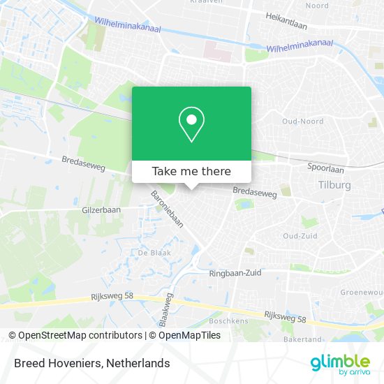 Breed Hoveniers map