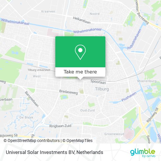 Universal Solar Investments BV map