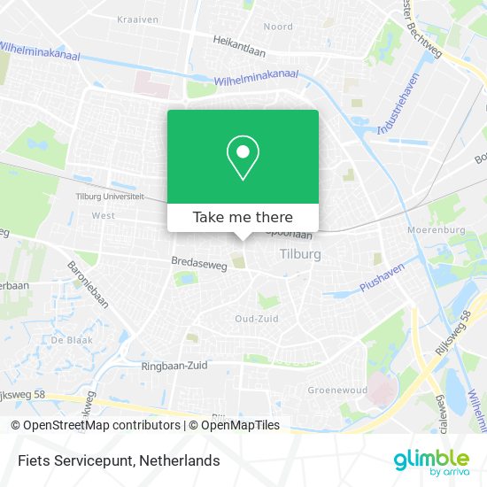 Fiets Servicepunt map