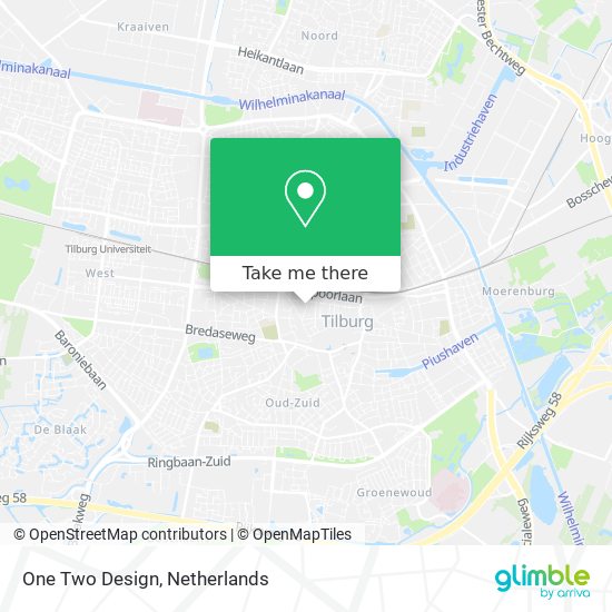 One Two Design map