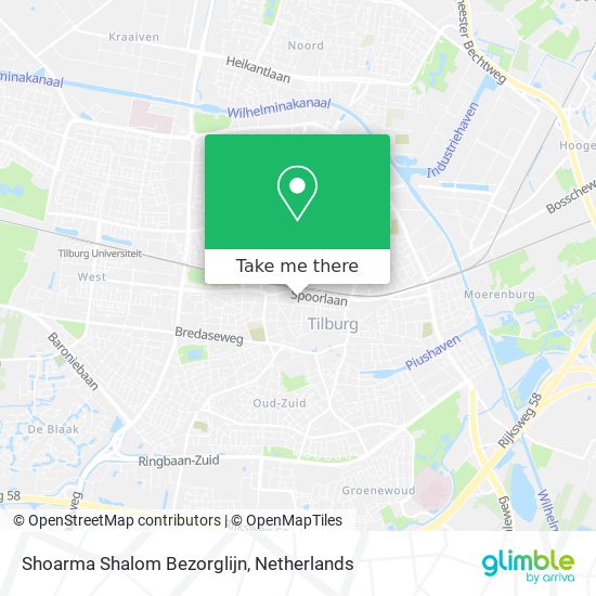 Shoarma Shalom Bezorglijn map