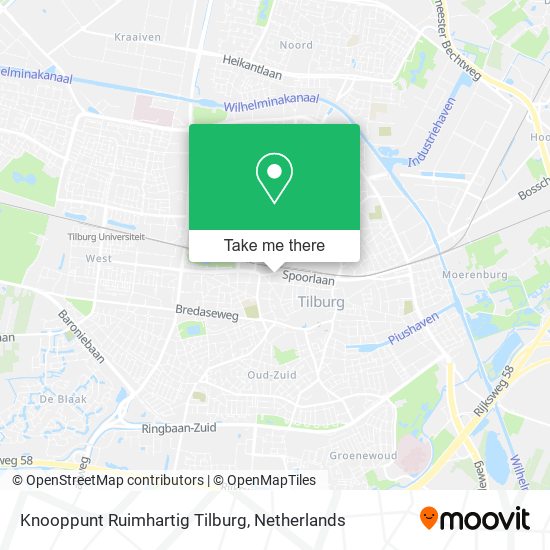 Knooppunt Ruimhartig Tilburg map