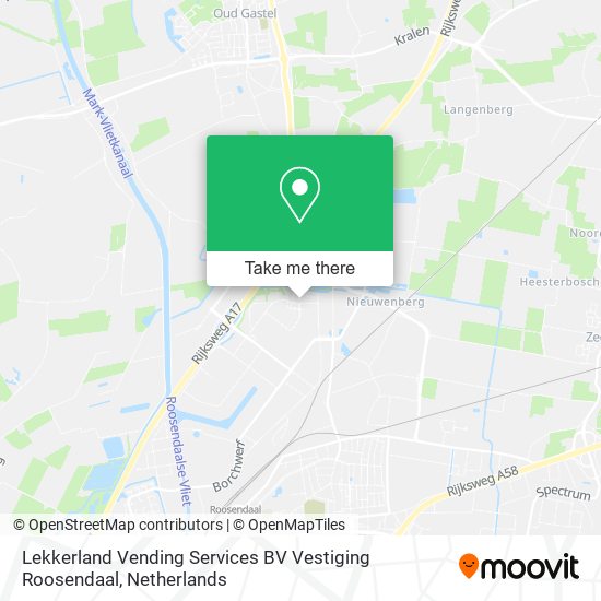 Lekkerland Vending Services BV Vestiging Roosendaal Karte