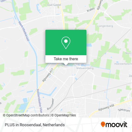 PLUS in Roosendaal Karte