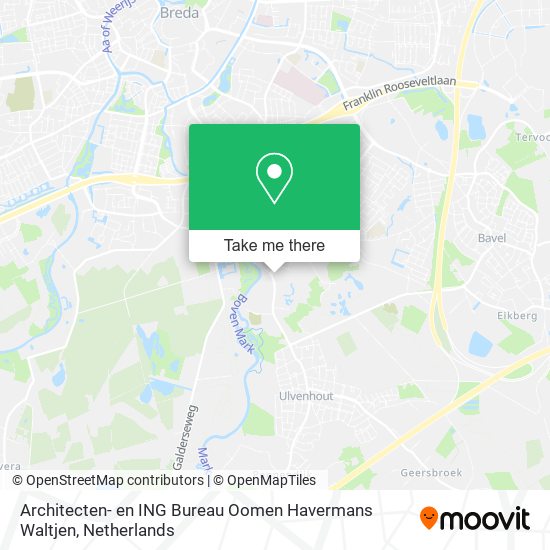 Architecten- en ING Bureau Oomen Havermans Waltjen map