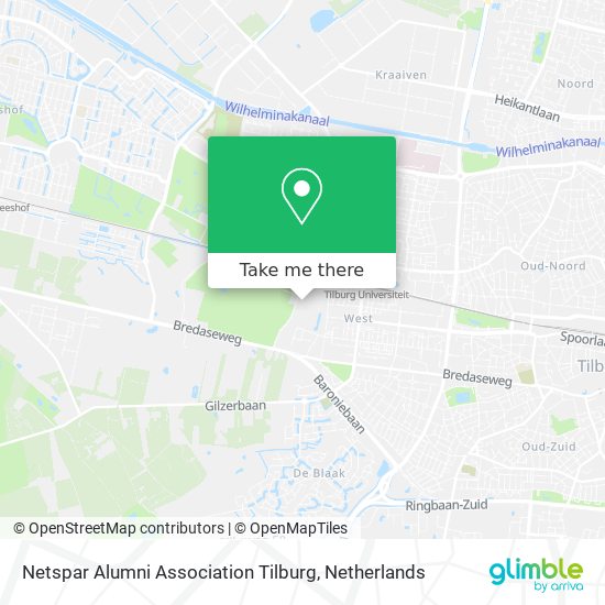 Netspar Alumni Association Tilburg map