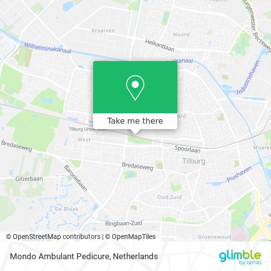 Mondo Ambulant Pedicure map